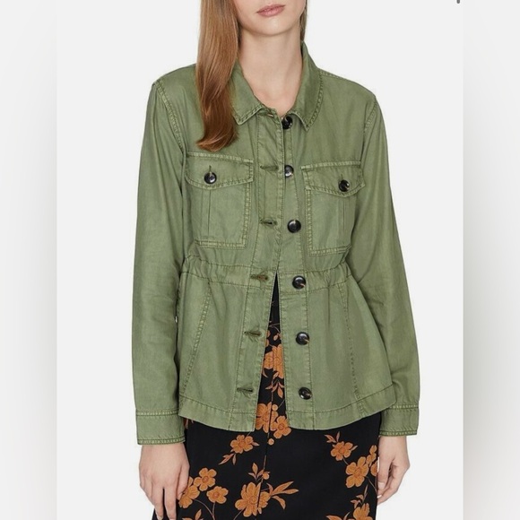 Anthropologie Sanctuary Every Which Way Green Utility Jacket Size Medium - Picture 1 of 10